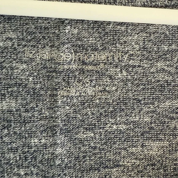 Liz Lange Maternity Blue Gray Women's Long Sleeve‎ Top Large - Picture 4 of 5